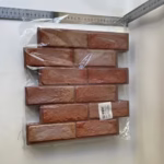 Set 10 x Placi Tapet Autocolant 3D cu Imitatie de Caramida, pentru Perete Bucatarie Sufragerie, Usor de Curatat, Rezistent la Apa, Autoadeziv, 30x30 cm, Maro - imagine 2