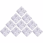 10 x Placi Tapet Autocolant 3D cu Imitatie de Marmura Dreptunghiulara, pentru Perete Bucatarie Sufragerie, Usor de Curatat, Rezistent la Apa, Autoadeziv, 30x30 cm, Gri - imagine 2