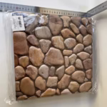 10 x Placi Tapet Autocolant 3D cu Imitatie de Pietre, pentru Perete Bucatarie Sufragerie, Usor de Curatat, Rezistent la Apa, Autoadeziv, 30x30 cm, Maro - imagine 2