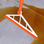 Mop Multifunctional, Flippy, Portocaliu, cu Racleta din Silicon, Maner Telescopic, Curatarea Eficienta a Tuturor Suprafetelor - imagine 3