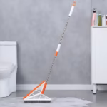Mop Multifunctional, Flippy, Portocaliu, cu Racleta din Silicon, Maner Telescopic, Curatarea Eficienta a Tuturor Suprafetelor - imagine 5