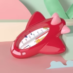 Termometru pentru Baie, Flippy, Plutitor, Rezistent la apa, Multifunctional, Model Avion, 11x10x4 cm, Rosu - imagine 2