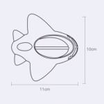 Termometru pentru Baie, Flippy, Plutitor, Rezistent la apa, Multifunctional, Model Avion, 11x10x4 cm, Rosu - imagine 5