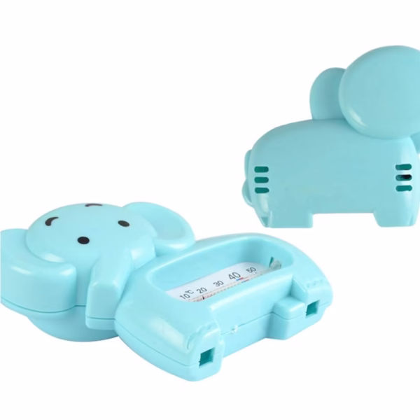 Termometru pentru Baie, Flippy, Plutitor, Rezistent la apa, Multifunctional, Model Elefant, 11.5x9x2 cm, Albastru - imagine 4