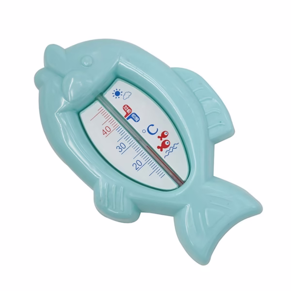 Termometru pentru Baie, Flippy, Plutitor, Rezistent la apa, Multifunctional, Model Peste, 15.5x9.5x2 cm, Albastru - imagine 7