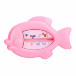 Termometru pentru Baie, Flippy, Plutitor, Rezistent la apa, Multifunctional, Model Peste, 15.5x9.5x2 cm, Roz