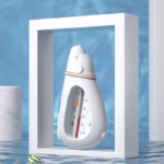 Termometru pentru Baie, Flippy, Plutitor, Rezistent la apa, Multifunctional, Model Urs Polar, 15x7.5x4 cm, Alb - imagine 3
