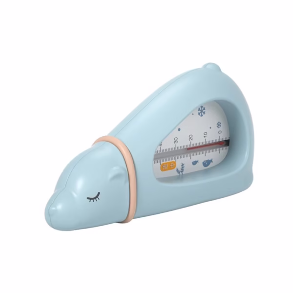 Termometru pentru Baie, Flippy, Plutitor, Rezistent la apa, Multifunctional, Model Urs Polar, 15x7.5x4 cm, Albastru - imagine 1