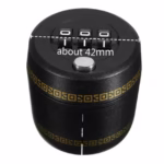 Lacat de Blocare pentru Sticle, Flippy, Lacat pentru Sticle cu Bauturi, din Plastic PP durabil, Cu Parola din 3 Cifre, 40 x 42 x 45 mm, Negru - imagine 3