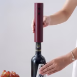 Tirbuson Electric, Flippy, Deschizator Sticle de Vin, Incarcare USB, 20 x 4.6 cm, Negru - imagine 6