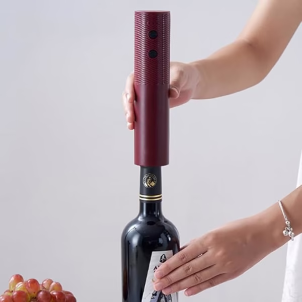 Tirbuson Electric, Flippy, Deschizator Sticle de Vin, Incarcare USB, 20 x 4.6 cm, Negru - imagine 6