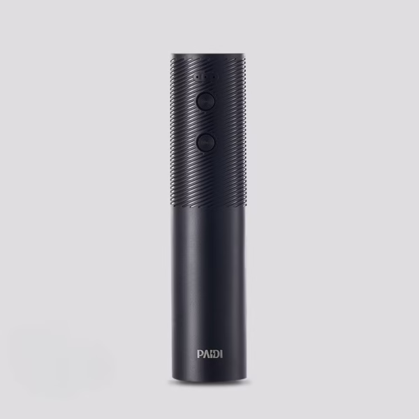 Tirbuson Electric, Flippy, Deschizator Sticle de Vin, Incarcare USB, 20 x 4.6 cm, Negru - imagine 4