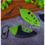 Tocator manual pentru ierburi Flippy, instrument de curatat frunze, tocator, margini ascutie, 9 gauri de diferite dimensiuni, multifunctional, material otel inoxidabil, rezistent la rugina, 14 x 5.5 cm, verde - imagine 3
