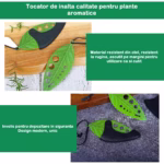Tocator manual pentru ierburi Flippy, instrument de curatat frunze, tocator, margini ascutie, 9 gauri de diferite dimensiuni, multifunctional, material otel inoxidabil, rezistent la rugina, 14 x 5.5 cm, verde - imagine 5
