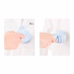 Aparat Pentru Curatat Scame, Par Si Praf, Flippy, Trimmer pentru Diferite Tipuri De Material, Cu Lame Din Otel Inoxidabil, Maner Flexibil, Incarcare Prin USB, 13x8 cm, Albastru - imagine 3