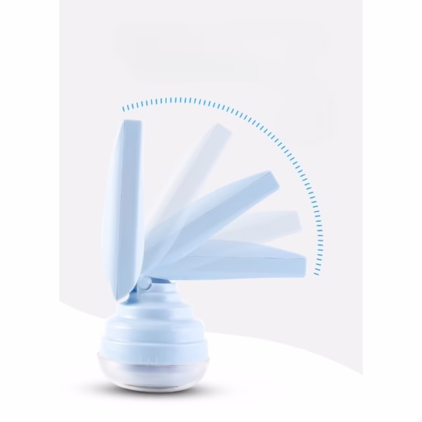 Aparat Pentru Curatat Scame, Par Si Praf, Flippy, Trimmer pentru Diferite Tipuri De Material, Cu Lame Din Otel Inoxidabil, Maner Flexibil, Incarcare Prin USB, 13x8 cm, Albastru - imagine 6