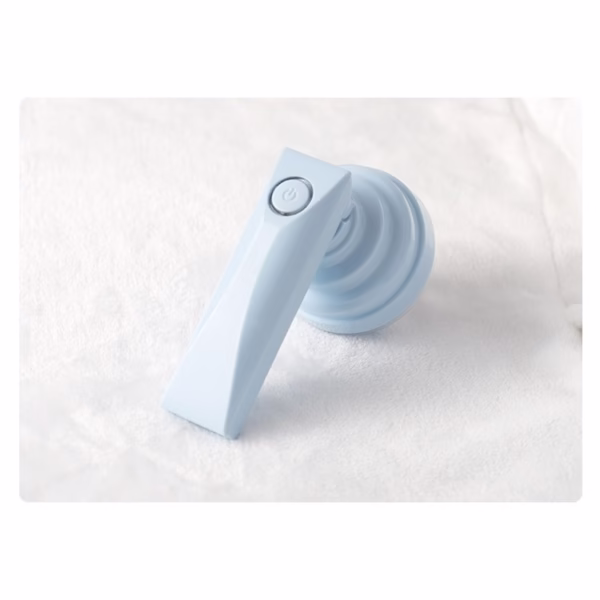 Aparat Pentru Curatat Scame, Par Si Praf, Flippy, Trimmer pentru Diferite Tipuri De Material, Cu Lame Din Otel Inoxidabil, Maner Flexibil, Incarcare Prin USB, 13x8 cm, Albastru - imagine 10