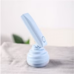 Aparat Pentru Curatat Scame, Par Si Praf, Flippy, Trimmer pentru Diferite Tipuri De Material, Cu Lame Din Otel Inoxidabil, Maner Flexibil, Incarcare Prin USB, 13x8 cm, Albastru - imagine 12