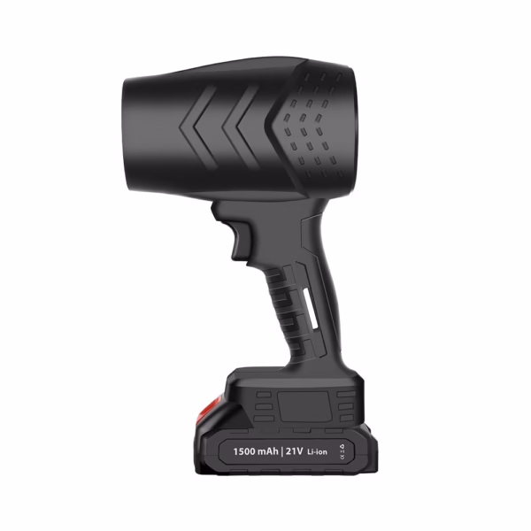 Suflanta de Aer Multifunctionala Portabila, Flippy, Incarcare Auto, pentru Gratar, Masina, Indepartare Frunze si Praf, 1500 mAh, Viteta de Rotatie 25000 RPM, 2 Baterii de Li si Incarcator, Negru - imagine 1