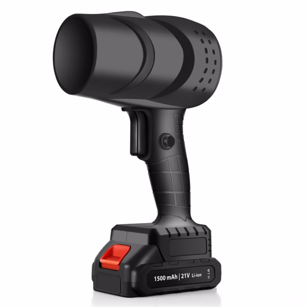 Suflanta de Aer Multifunctionala Portabila, Flippy, Incarcare Auto, pentru Gratar, Masina, Indepartare Frunze si Praf, 1500 mAh, Viteta de Rotatie 25000 RPM, 2 Baterii de Li si Incarcator, Negru - imagine 1
