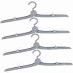 Umeras Pliabil de Calatorie, Flippy, Mini Cuier Portabil pentru Haine, Suport de Uscare, 14x7x1.4cm, Gri - imagine 3