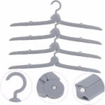 Umeras Pliabil de Calatorie, Flippy, Mini Cuier Portabil pentru Haine, Suport de Uscare, 14x7x1.4cm, Gri - imagine 6