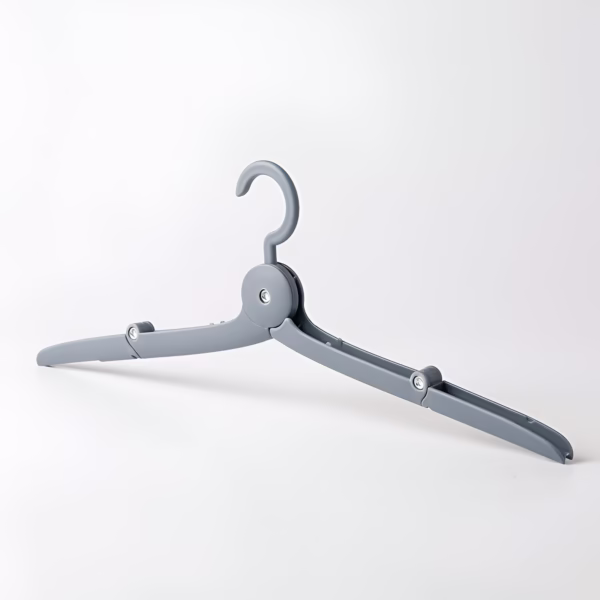 Umeras Pliabil de Calatorie, Flippy, Mini Cuier Portabil pentru Haine, Suport de Uscare, 14x7x1.4cm, Gri - imagine 7