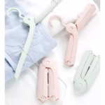 Umeras Pliabil de Calatorie, Flippy, Mini Cuier Portabil pentru Haine, Suport de Uscare, 14x7x1.4cm, Roz - imagine 3