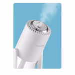 Umidificator si Purificator aer ultrasonic portabil, rezervor 200ml, cu ioni negativi, LED 7 culori, rotatie 360 grade, Alb - imagine 6
