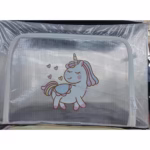 Cutie de Depozitare, Flippy, pentru Camera Copiilor, 66L, din PVC, Model Unicorn, 50 x 40 x 33 cm, Transparent - imagine 2