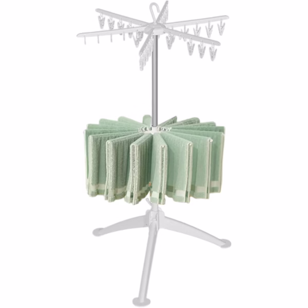 uscator-de-rufe-vertical-flippy-2-niveluri-pliabil-din-abs-pp-otel-inoxidabil-rotire-360-grade-130-x-6788d5f2097c4 Uscator de Rufe Vertical, Flippy, 3 Niveluri, Pliabil, din ABS+PP+Otel Inoxidabil, Rotire 360 Grade, 178.7 x 75 cm, Alb - imagine 1