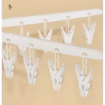 Uscator de Rufe Vertical, Flippy, 2 Niveluri, Pliabil, din ABS+PP+Otel Inoxidabil, Rotire 360 Grade, 130 x 75 cm, Alb - imagine 9