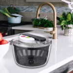 Uscator Manual pentru Salata si Verdeturi, Flippy, Plastic, 16x15x21 cm, Capacitate 3L, Negru - imagine 5