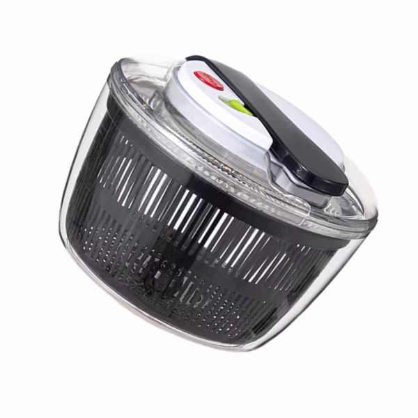Uscator Manual pentru Salata si Verdeturi, Flippy, Plastic, 16x15x21 cm, Capacitate 3L, Negru - imagine 6