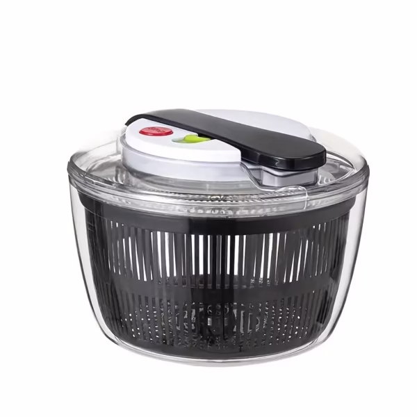 Uscator Manual pentru Salata si Verdeturi, Flippy, Plastic, 16x15x21 cm, Capacitate 3L, Negru - imagine 8