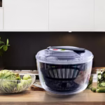 Uscator Manual pentru Salata si Verdeturi, Flippy, Plastic, 20x20x25 cm, Capacitate 5L, Negru - imagine 8