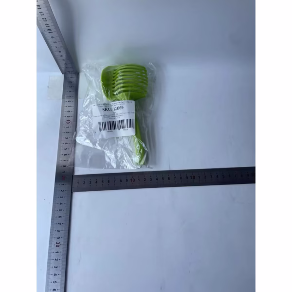 Ustenisla de bucatarie tip cleste pentru feliat fructe si legume Flippy, material ABS, 8 x 18.5 cm, verde - imagine 7