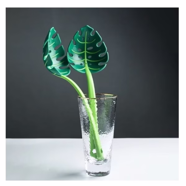 Ustensila bucatarie universala tip frunza, material ABS, creativa, design unic si modern, 30x9.5 cm, verde - imagine 5