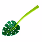 Ustensila bucatarie universala tip frunza, material ABS, creativa, design unic si modern, 30x9.5 cm, verde