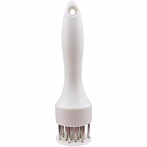 Ustensila pentru fragezit carnea, cu 21 de tije ascutite din inox 304, 20 cm, alb - imagine 3