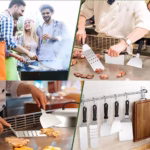 Ustensile pentru Gratar, Flippy, Set din 17 Ustensile pentru Gratar cu Preparare de tip Plita, Ustensile din Otel Inoxidabil cu Manere din Plastic PP, cu Geanta, Negru - imagine 4