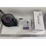 Ventilator 2in1, Flippy, de Masa/de Perete, Incarcare USB, 3.7 V, 4.5 W, 1200 mAh, 17.5 x 17 x 7.6 cm, Albastru Fumuriu - imagine 6