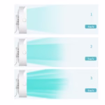 Mini ventilator pentru birou cu usb, Flippy, rotire 360 grade, 3 viteze, 13.5 x 12,8 cm, Alb - imagine 7