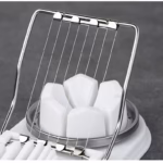 Feliator multifunctional Flippy pentru oua, mozzarela, fructe, 2 forme de feliere, agatatoare, 20 cm, Alb - imagine 4