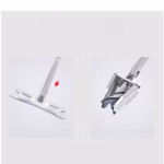 Mop Plat, Flippy, cu Sistem de Stoarcere, 4 Lavete Incluse, Lungime Telescopica 140 cm, Argintiu - imagine 11