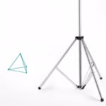 Uscator de Rufe, Flippy, Pliabil, Telescopic, 4 Brate, din Otel Inoxidabil, Rezistent la Vreme Rea, Gri - imagine 4