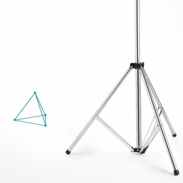 Uscator de Rufe, Flippy, Pliabil, Telescopic, 4 Brate, din Otel Inoxidabil, Rezistent la Vreme Rea, Gri - imagine 4