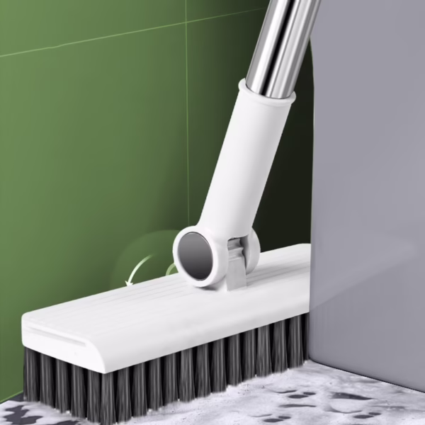 Set curatenie 3 in 1 Matura Faras si Razuitor, Flippy, Matura cu Perii Moi, Faras cu sistem de Inchidere, cu Razuitor de Podea, Alb - imagine 3