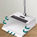 Set curatenie 3 in 1 Matura Faras si Razuitor, Flippy, Matura cu Perii Moi, Faras cu sistem de Inchidere, cu Razuitor de Podea, Alb - imagine 6
