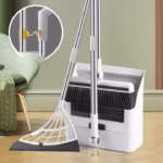 Set curatenie 3 in 1 Matura Faras si Razuitor, Flippy, Matura cu Perii Moi, Faras cu sistem de Inchidere, cu Razuitor de Podea, Alb - imagine 7